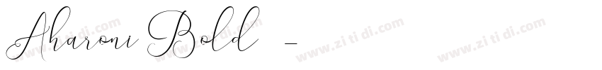 Aharoni Bold 粗体字体转换